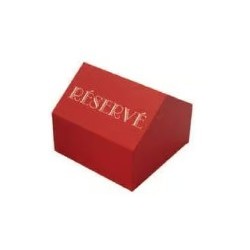 CUBES bois rouge Casa 55x55 mm Réservé (lot de 10)