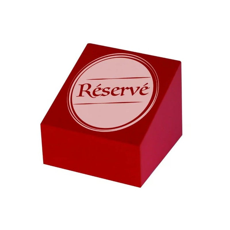 CUBES bois rouge Preho 55x55 mm Réservé (lot de 10)