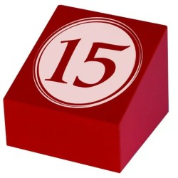 CUBES bois rouge Preho 55x55 mm n°11 à 20 (lot de 10)