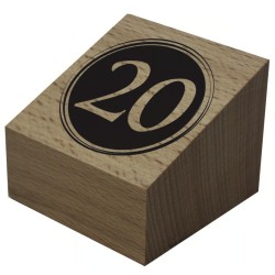 CUBES bois naturel Preho 55x55 mm n°11 à 20 (lot de 10)