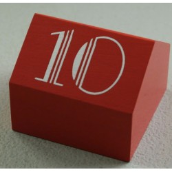 CUBES bois rouge Casa 55x55 mm n°1 à 10 (lot de 10)