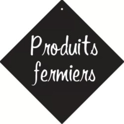 PANCARTE ventouse 160x160 mm Produits fermiers