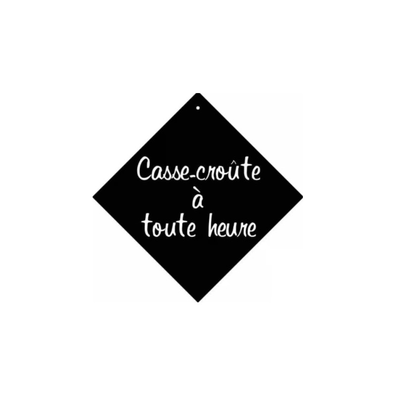 PANCARTE ventouse 160x160 mm logo Cassecroute à toute heure