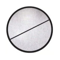 SOCLE Bock Grey neutre Ø120 mm PVC expansé 10 mm (lot de 3)