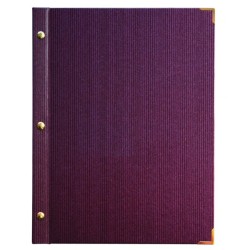 CARTE DES VINS 185x235 mm Linéa bordeaux sans marquage