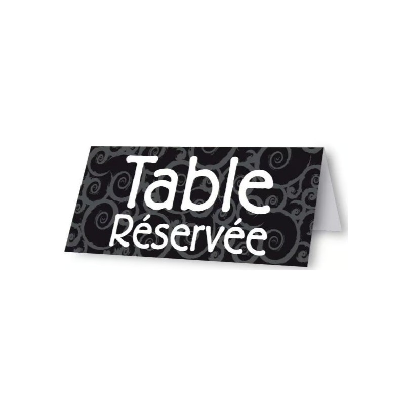 CHEVALET Salsa 110x50 mm Table Réservée (lot de 10)