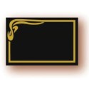 ETIQUETTE NEUTRE LISERE OR/NOIR 60X40 mm (lot de 50)