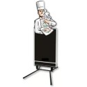 Figurine trottoir Chef + pied ressort