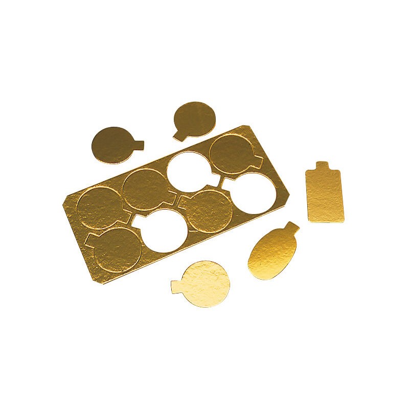 MINI CARTON OR LISSE Ø80 pour mousse individuelle - boite de 200