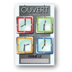 PANNEAU HORAIRES 160X240 mm Silv'Heure + fil nylon