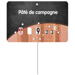 ÉTIQUETTE 105x70 mm Tonio Charcuterie à texte, à roulettes, pique ino