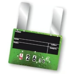 ÉTIQUETTE 150x100 mm Rosée VOC, à roulettes, grandes pattes (lot de 1