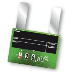 ÉTIQUETTE 210x150 mm Rosée, VOC, à roulettes, grandes pattes (lot de 