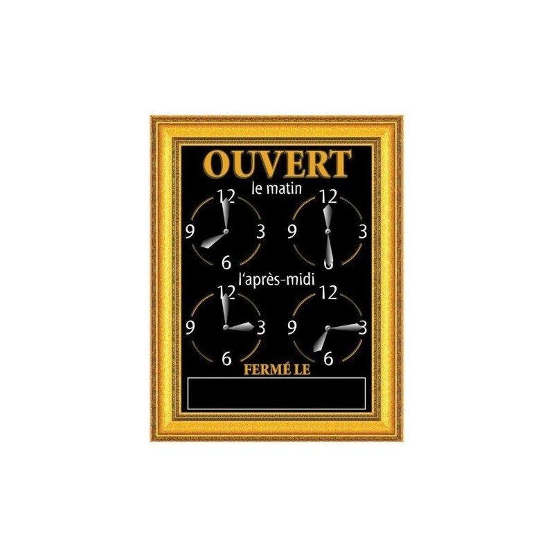 PANNEAU horaires 150x200 mm Ornement + fil nylon