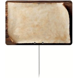 ÉTIQUETTE 150x100 mm Aliénor neutre, sans roulettes, pique inox (lot 