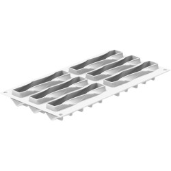 PLAQUE SILICONE 300X175 - 6 twist 130x33xht30 mm - 90ml