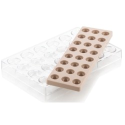 KIT SILICONE CHOCOLAT - 24 demi sphères Ø 35xht18 mm - 12ml