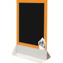 CHEVALET TABLE 150x220 mm Couvert orange + socle blanc (lot de 3)