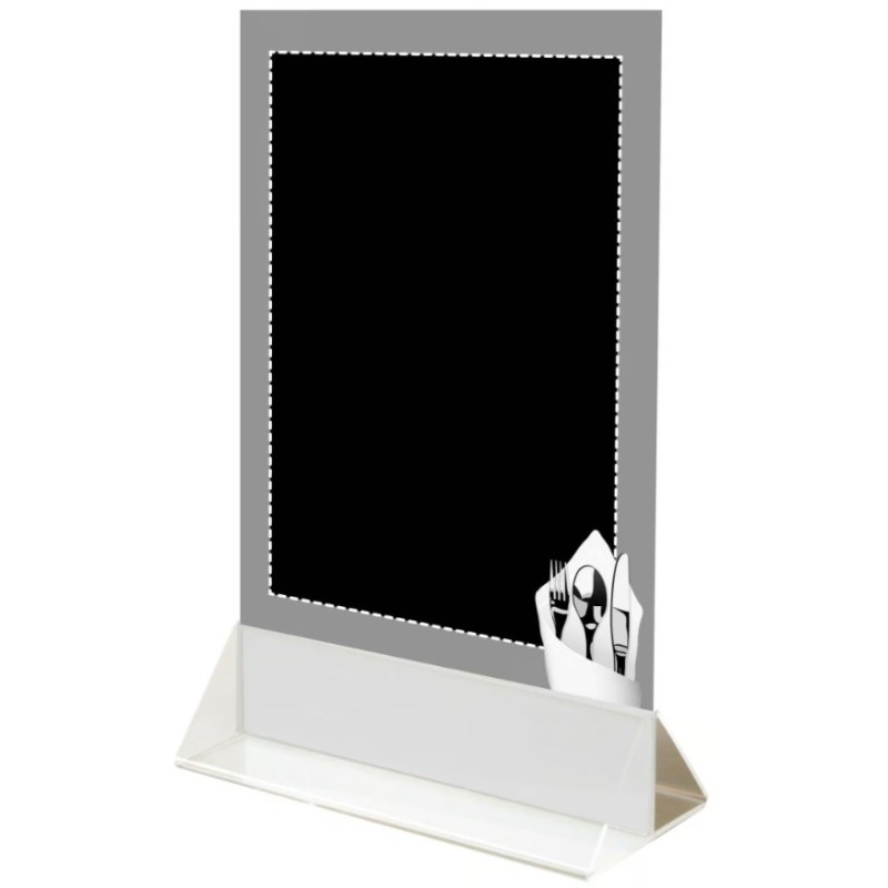 CHEVALET TABLE 150x220 mm Couvert gris + socle (lot de 3)