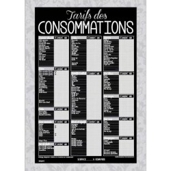 TARIF 490x690 mm Dentelle gris, Consommations + fil nylon