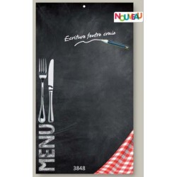 ARDOISE 50x70 cm Bistrot + fil nylon