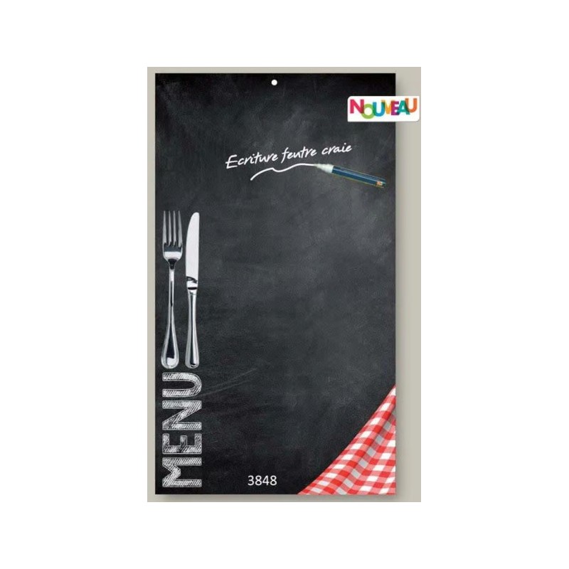 ARDOISE 50x70 cm Bistrot + fil nylon