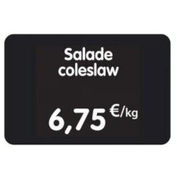 ETIQUETTE 120x80 mm noire, à texte, sans roulettes, sans attachement