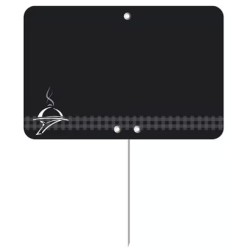 ETIQUETTE 105x70 mm noire, Tout Comprix Charcuterie Traiteur, neutre,