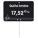 ETIQUETTE 105x70 mm noire, Tout Comprix Charcuterie Traiteur, à texte
