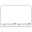 ETIQUETTE 105x70 mm blanche, Tout Comprix Fromages, neutre, sans piqu