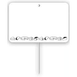 ETIQUETTE 120x80 mm blanche, Tout Comprix Fromages, neutre, pique ino