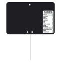 ETIQUETTE 105x70 mm noire, Tout Comprix Allergènes, neutre, pique ino