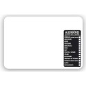 ETIQUETTE 120x80 mm blanche, Tout Comprix Allergènes, neutre, sans pi