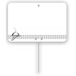 ETIQUETTE 80x60 mm blanche, Tout Comprix Charc.Traiteur, neutre, piqu