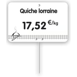 ETIQUETTE 80x60 mm blanche, Tout Comprix Charcuterie Traiteur, à text