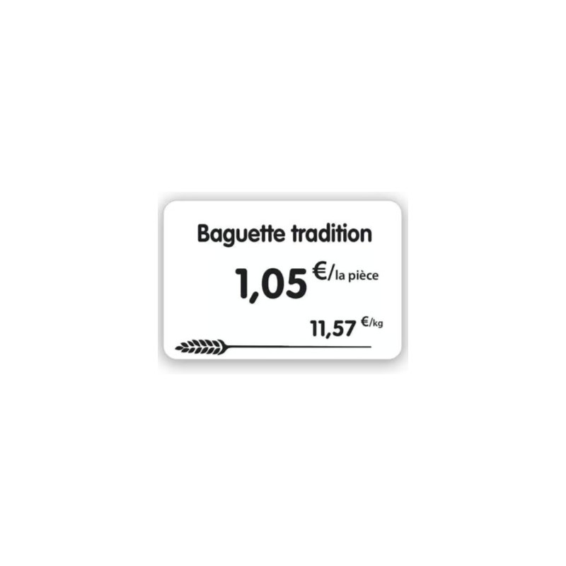 ETIQUETTE 80x60 mm blanche, Tout Comprix Boul.-Pâtisserie, à texte, s