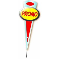 MAXI FLECHE "promotion rouge" 10x24 cm (lot de 10)