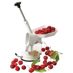 DENOYAUTEUR CERISES EN PLASTIQUE avec réceptacle