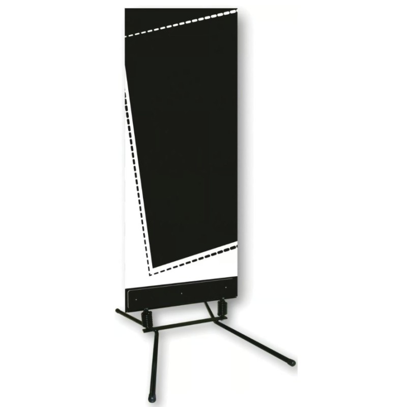 Stop-trottoir Urban noir et blanc + pied ressort