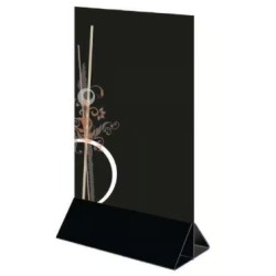 ARDOISE DE TABLE MACAO 150X220 mm - socle noir (lot de 3)