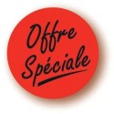 ETIQUETTE PAPIER ADHESIVE diam 36 mm - "Offre Spéciale" (lot de 500)