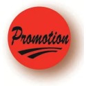 ETIQUETTE PAPIER ADHESIVE diam 36 mm - "Promotion" (lot de 500)