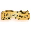 ETIQUETTE PAPIER ADHESIVE 36X13 mm ruban "Fabrication maison" N/Or (l