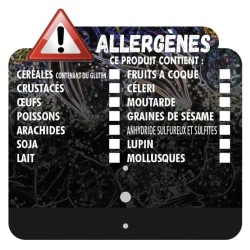 SURMONTOIR A CLIPPER Allergènes 69X68 mm (lot de 10)