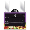 ETIQUETTE VITAMINE VIOLET VOC 150x110 mm - disque en haut, Gdes patte