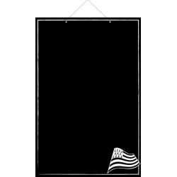 PANNEAU BRETAGNE 400x600 mm – PVC expansé noir 3 mm, fil nylon