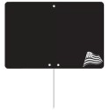 ETIQUETTE NOIRE BRETAGNE 120x80 mm – sans roulettes, pique inox (lot 