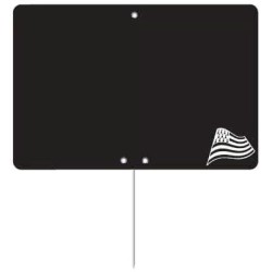ETIQUETTE NOIRE BRETAGNE 120x80 mm – sans roulettes, pique inox (lot 