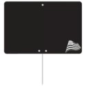 ETIQUETTE NOIRE BRETAGNE 80x60 mm – sans roulettes, pique inox (lot d