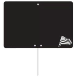 ETIQUETTE NOIRE BRETAGNE 80x60 mm – sans roulettes, pique inox (lot d